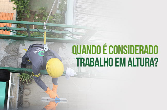 Quando uma tarefa é considerada trabalho em altura?